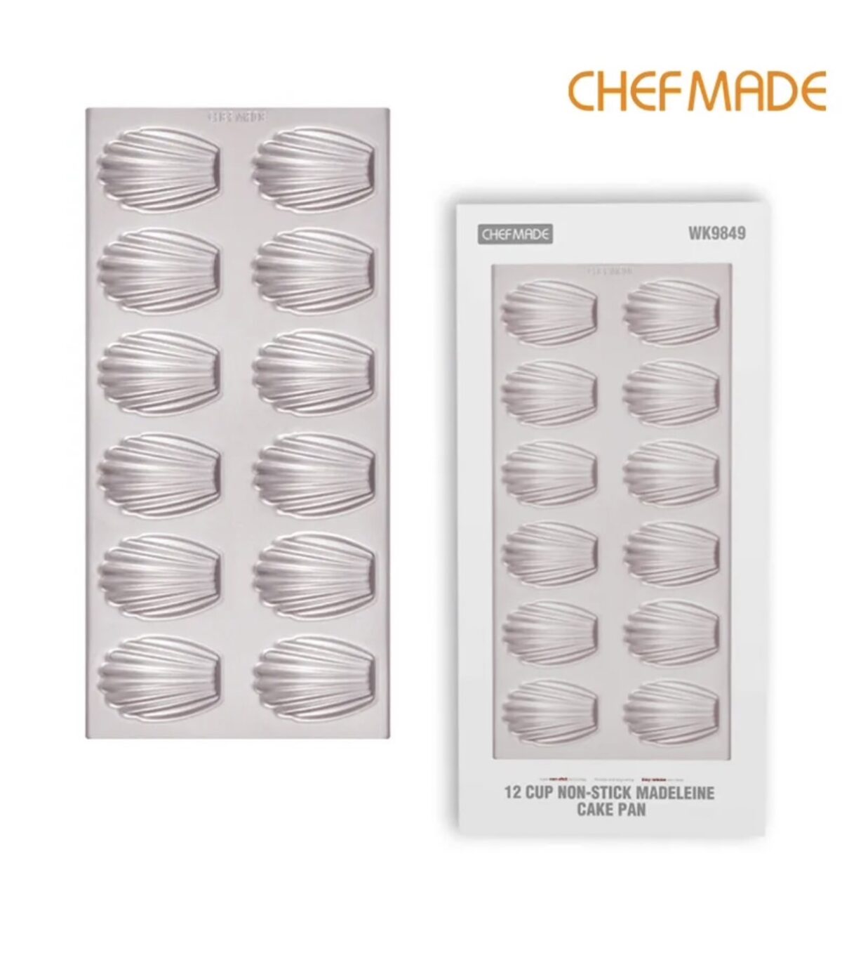9849 - รายละเอียดสินค้า CHEFMADE กระทะแมเดลีน12-Cup,แม่พิมพ์รูปวงรีถาดอบขนมถาดอบเค้กแบบไม่ติด WK9849 <ul> <li>ยี่ห้อ: chefmade</li> <li>หมายเลขสินค้า.WK9849</li> <li>ขนาด: 39.8*19.2*2.1 ซม. ถ้วย: Φ7.6*5.5 ซม.</li> <li>สี: แชมเปญทอง</li> <li>วัสดุ: เหล็กคาร์บอน</li> </ul> <div class="pdp-product-detail" data-spm="product_detail"> <div class="pdp-product-desc height-limit"> <div class="html-content pdp-product-highlights"></div> </div> </div> -